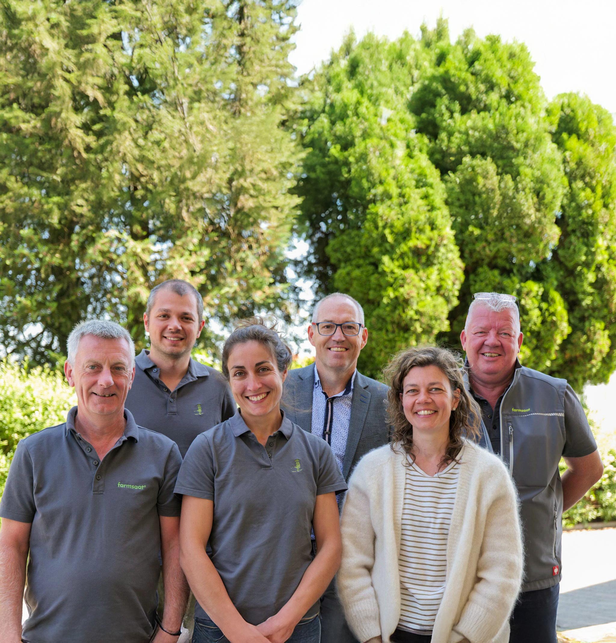 Mitarbeitende des französischen farmsaat Teams.